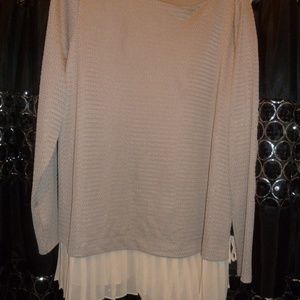 lc lauren conrad nwot ruffle ballerina blouse xxl